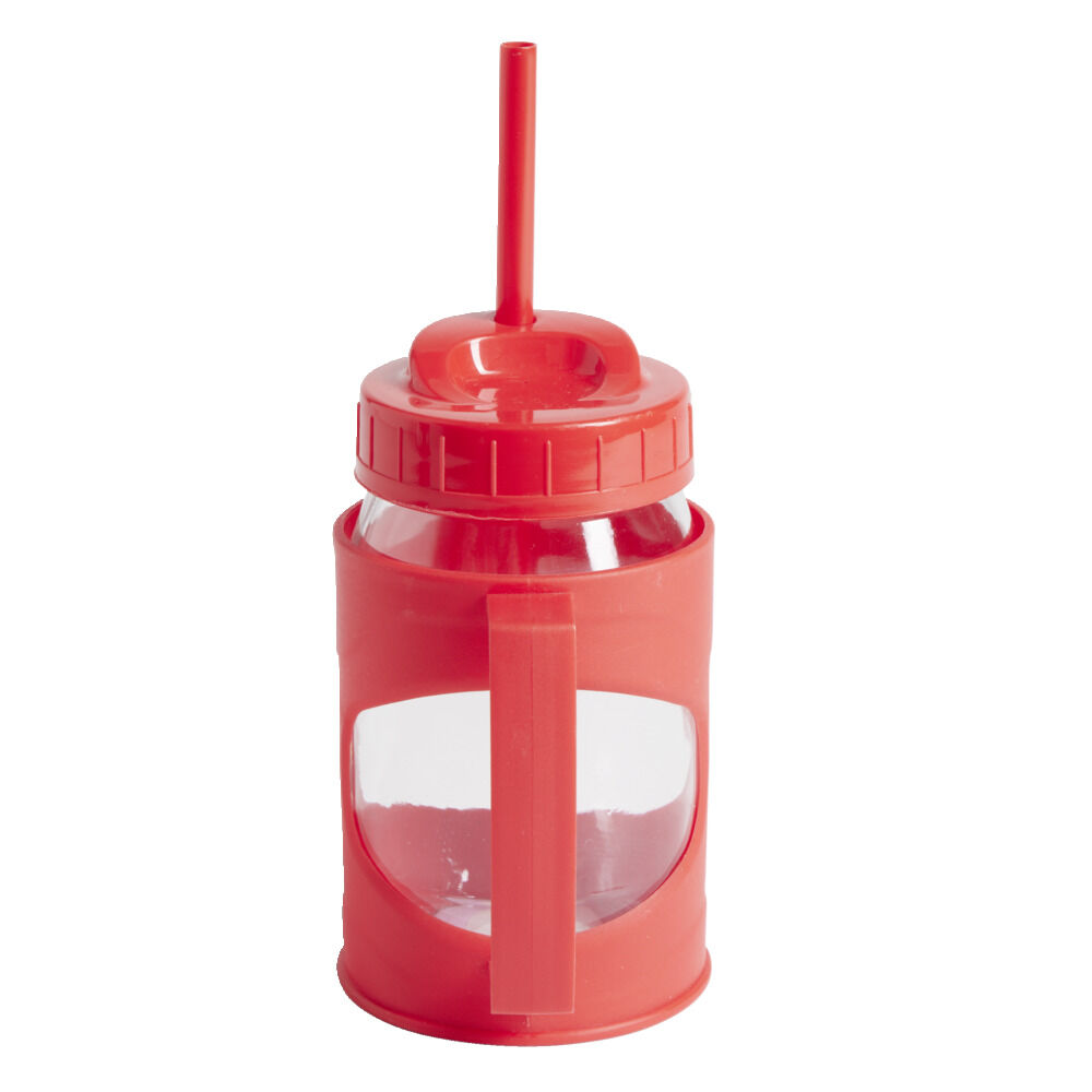Gourde avec paille