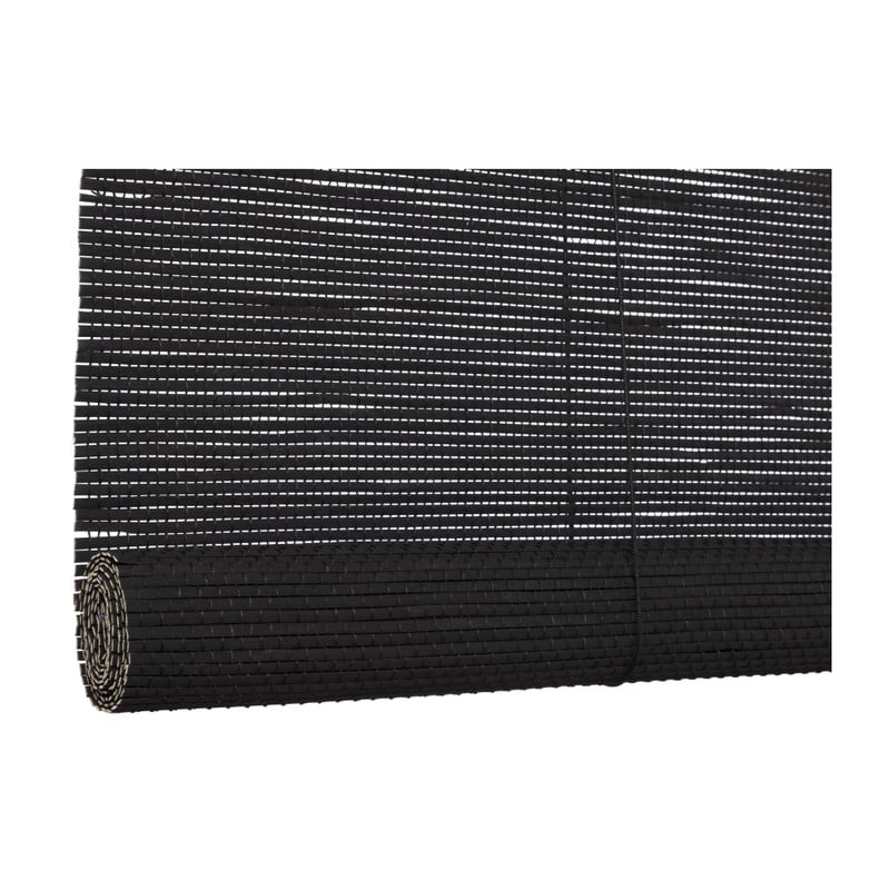 Bamboe rolgordijn - zwart - 120x180 cm