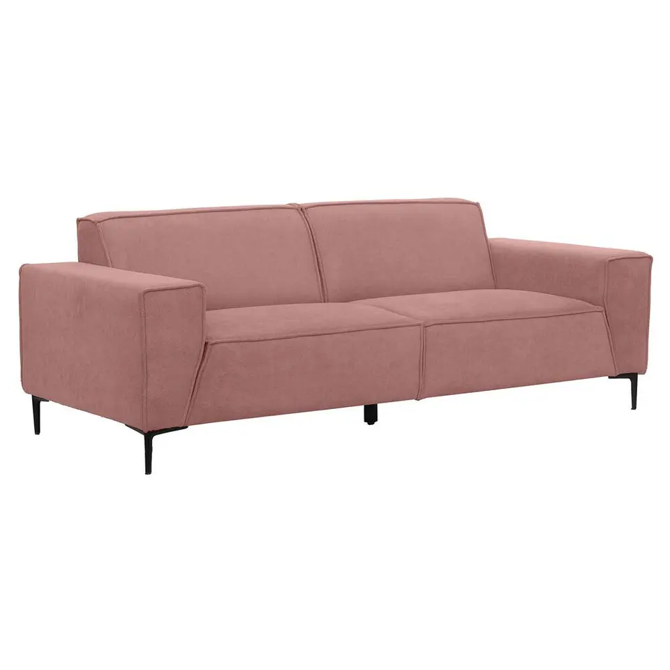 Bank Romy 3-zits - stof Curio - roze