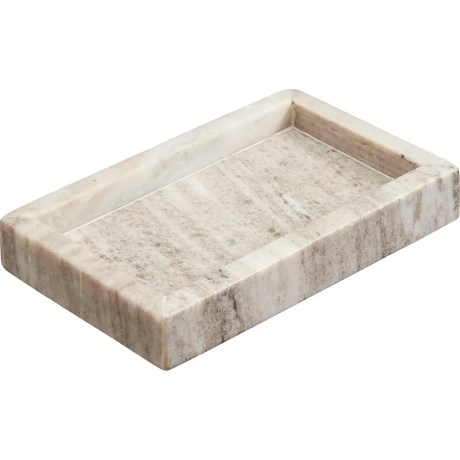 Kwantum Badkameraccessoires | Tray Marmer  20×12 Cm Zand