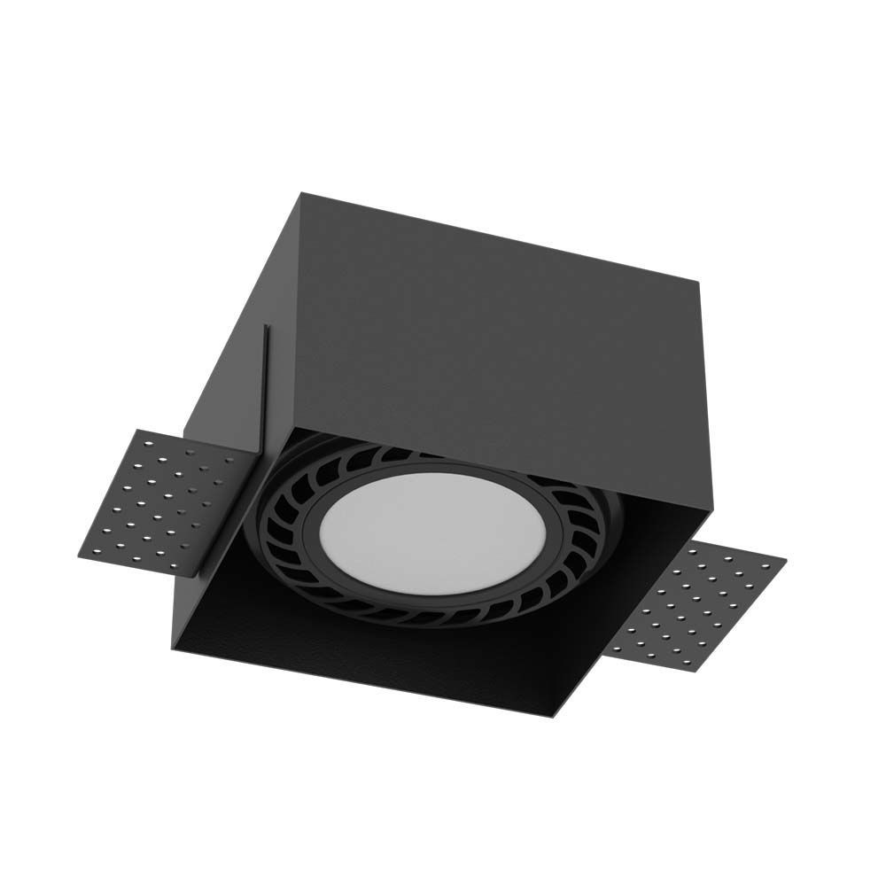 Oprawa wpuszczana oczko kwadratowa czarna CAGE 1xGU10x18W IP20 Brosline