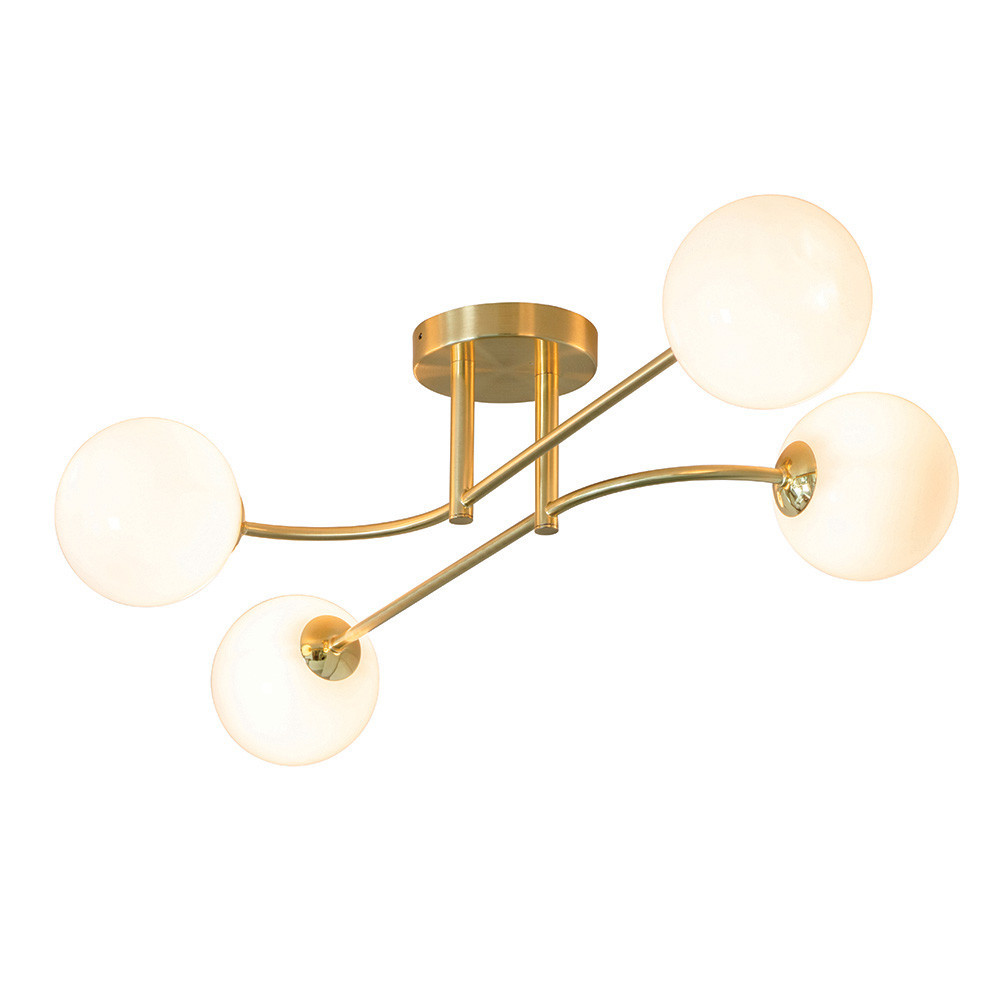 Lampa sufitowa OTTO zagięte rurki złota 4xG9x8W IP20 Endon