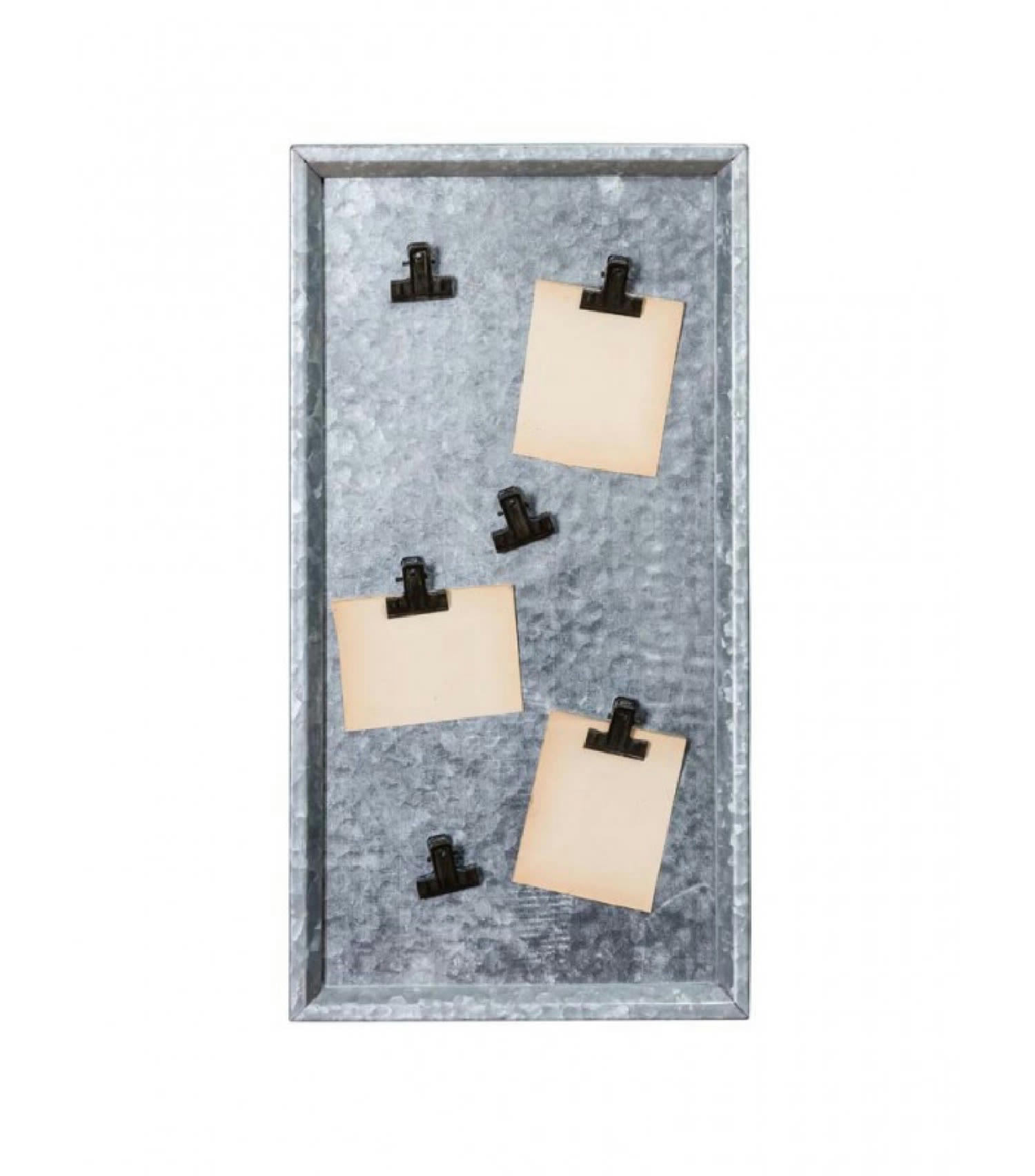 ZINC - Panneau zinc et clips aimantés 30,8x58,8cm