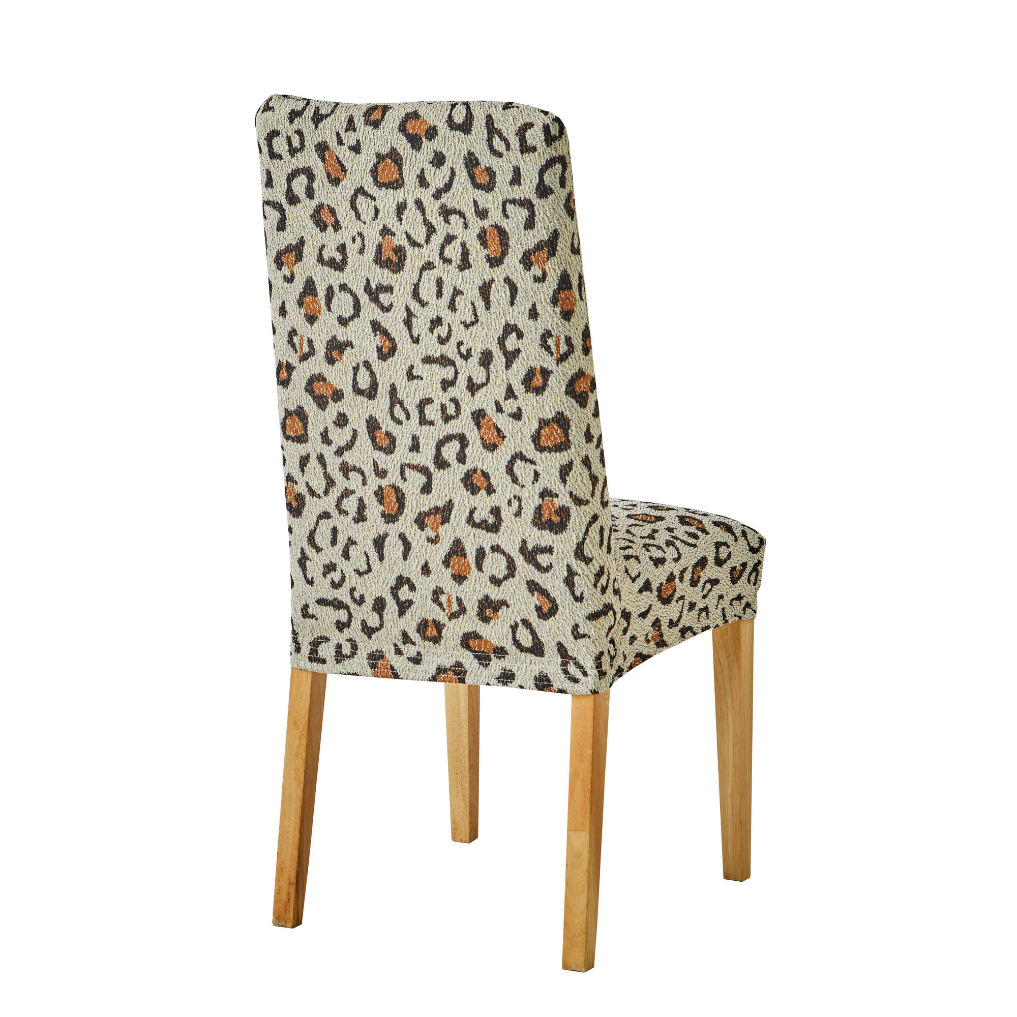 Housse de chaise extensible, imprimé léopard