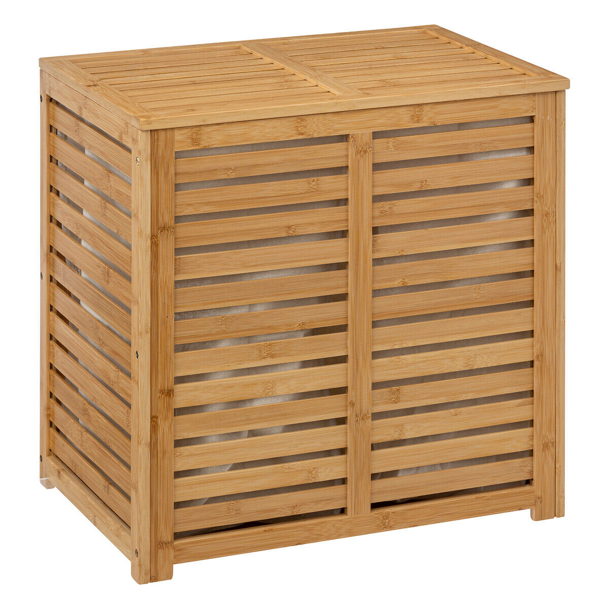 Cesto wc duplo bambu 100l