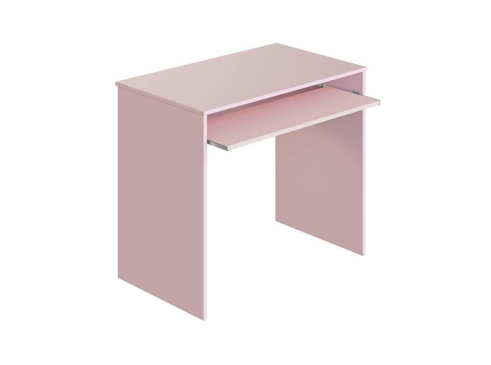 GABY - Bureau rose avec tablette extractible L90cm x H79cm