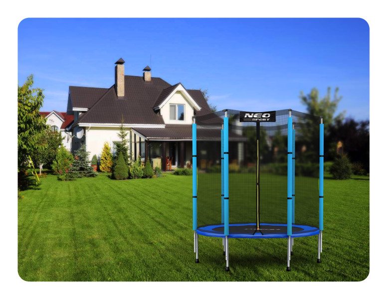 Trampolina ogrodowa z siatką zewn. Neo-Sport 140cm 4,5ft
