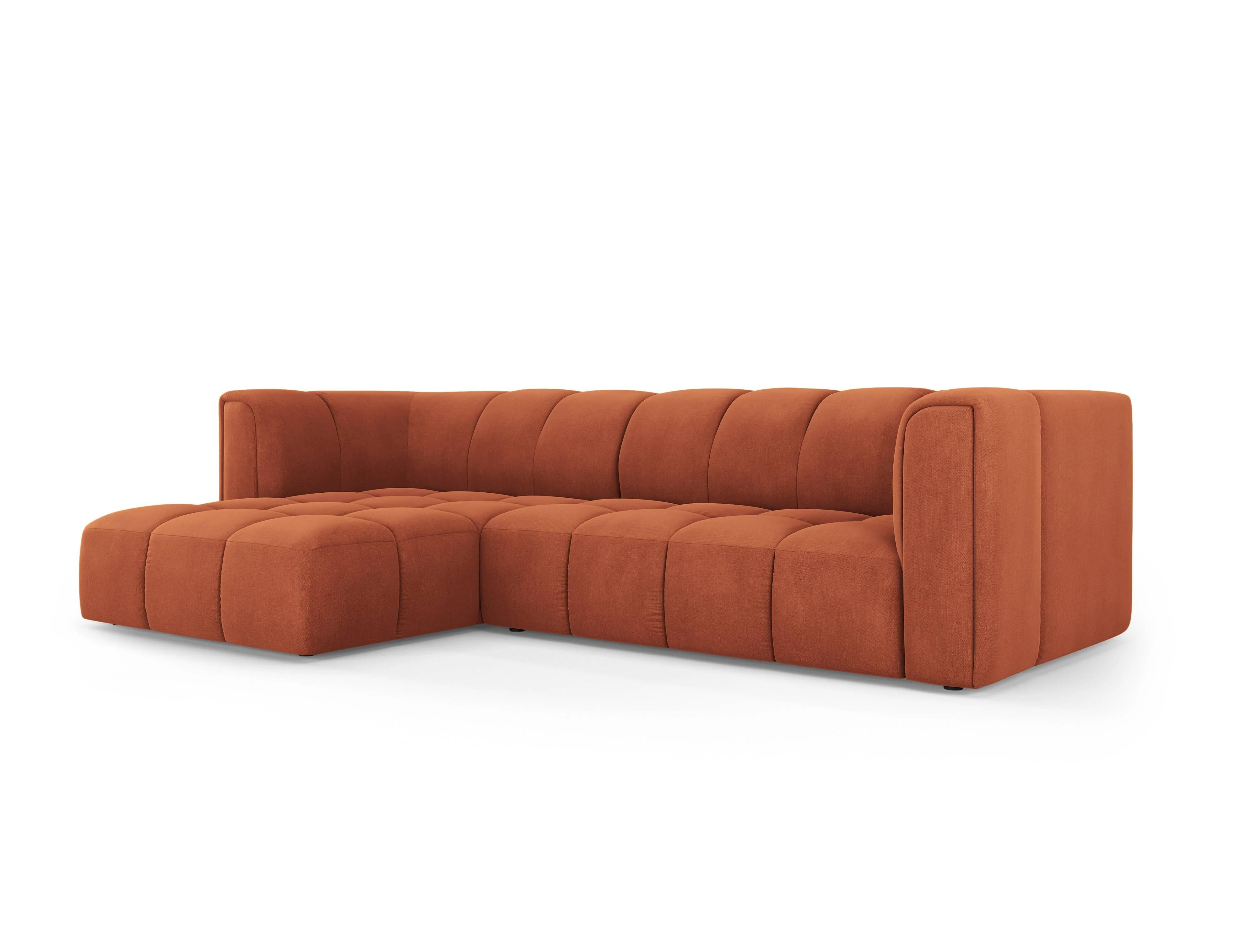Hoekbank Francesca chenille links 3-zits