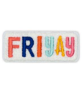 3.5 x 1 Friyay Iron On Patch by hildie & jo
