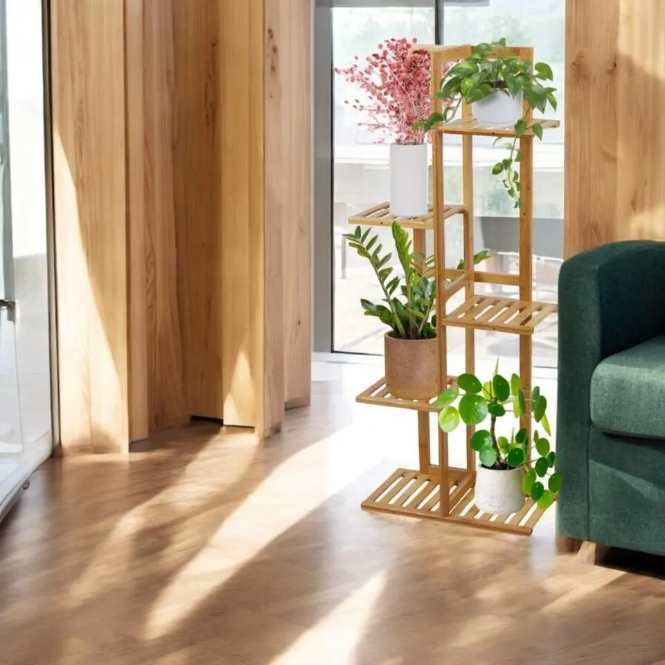 HIXA Plantentafel Plantenrek voor Binnen Plantenstandaard 5 Laags P...