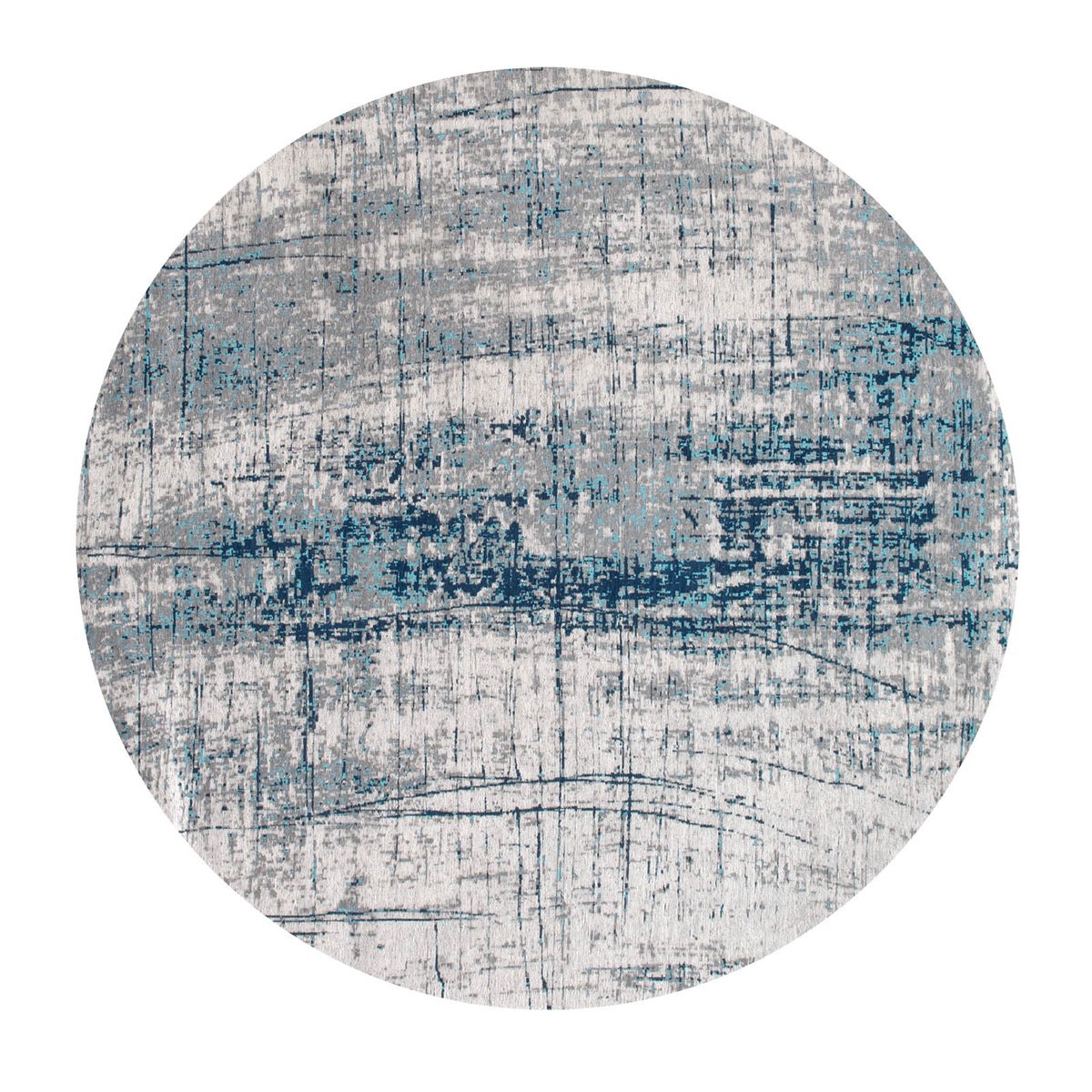 Ecorugs vloerkleed Bronx Azurite - blauw - 140x140cm