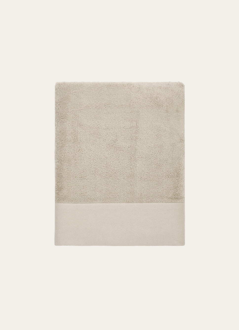 DRAP DE BAIN COTON MOELLEUX ZÉRO TORSION GREGE