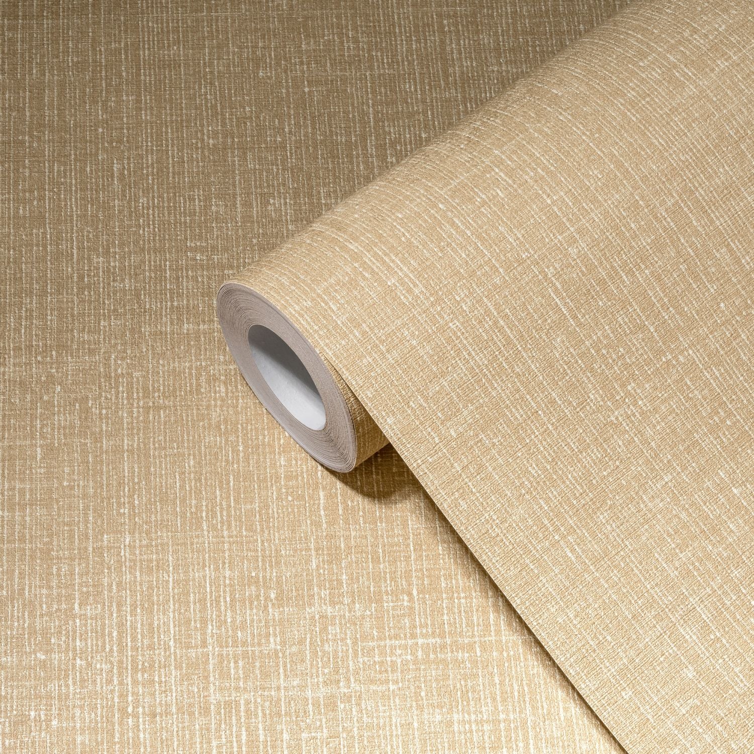 Livingwalls behang effen beige en wit - 53 cm x 10.05 m - AS-386945