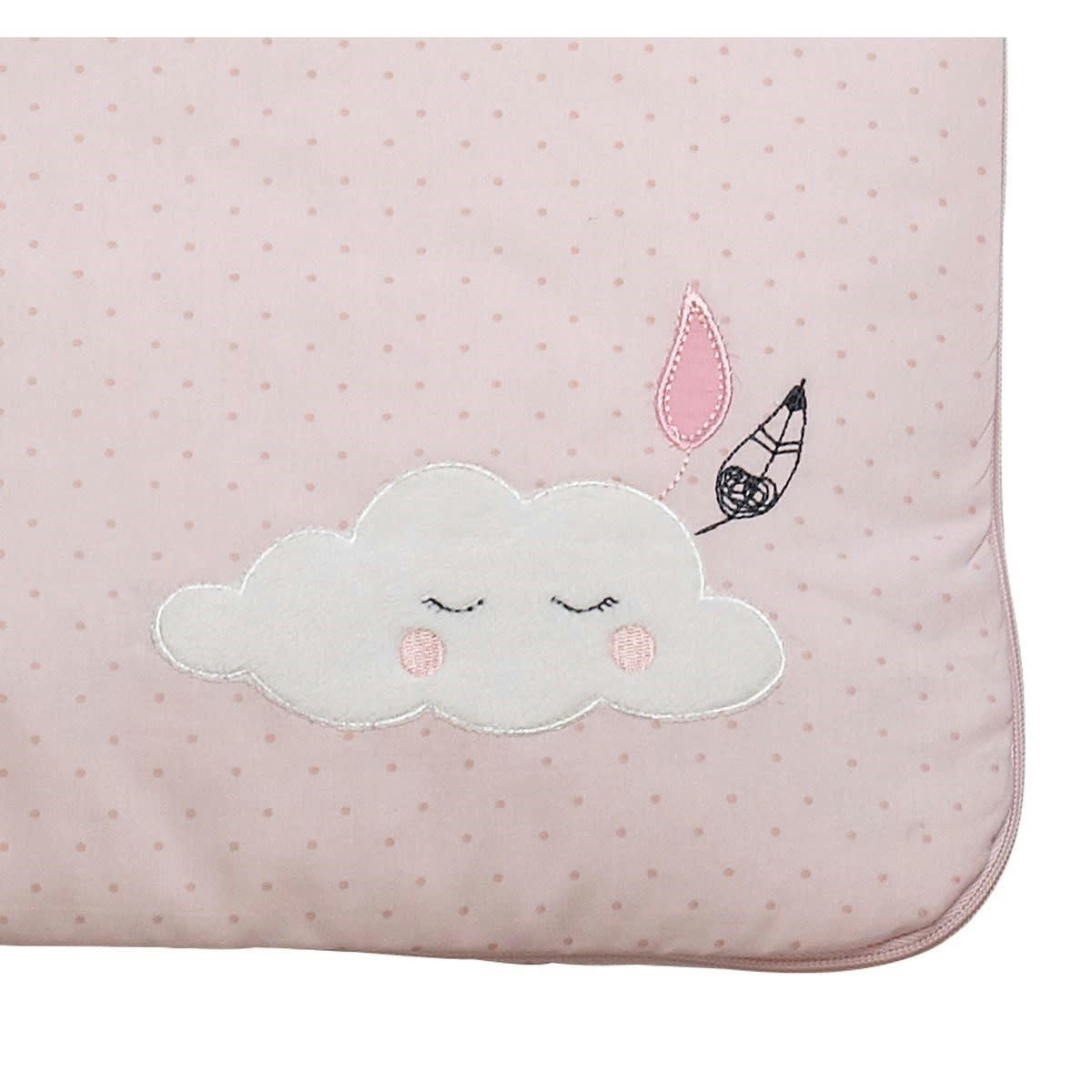 MISS FLEUR DE LUNE - Nid d'ange Nomade 0-3 mois en coton  Rose