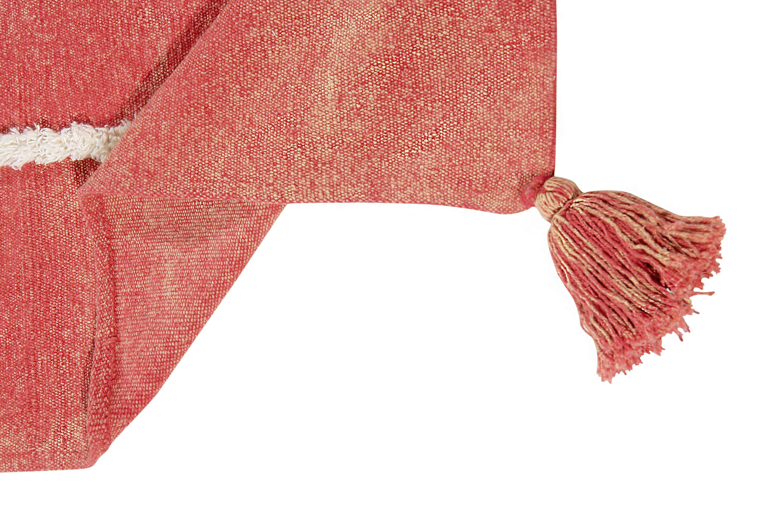 LOBSTER - Tenture murale Homard en coton beige rouge 140x200