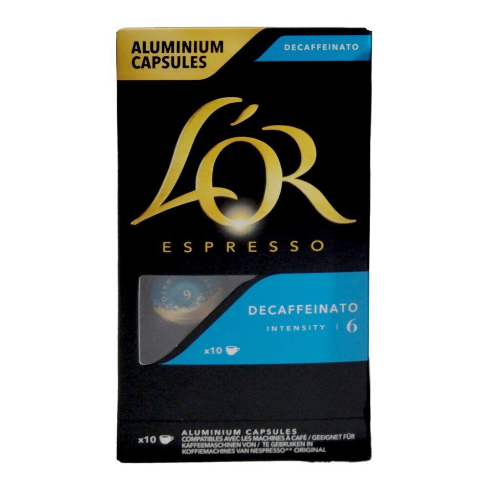 Café capsule L'or Décaféiné 10 doses intensité 6