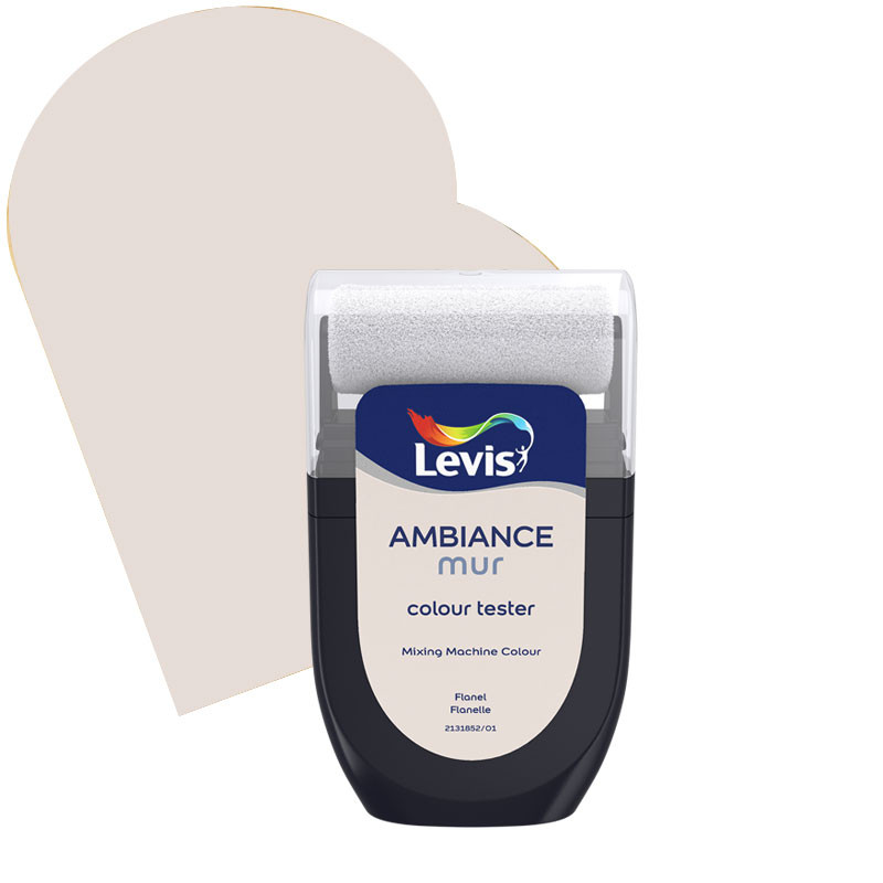 Testeur peinture pour murs Ambiance flanelle 0,03 L LEVIS