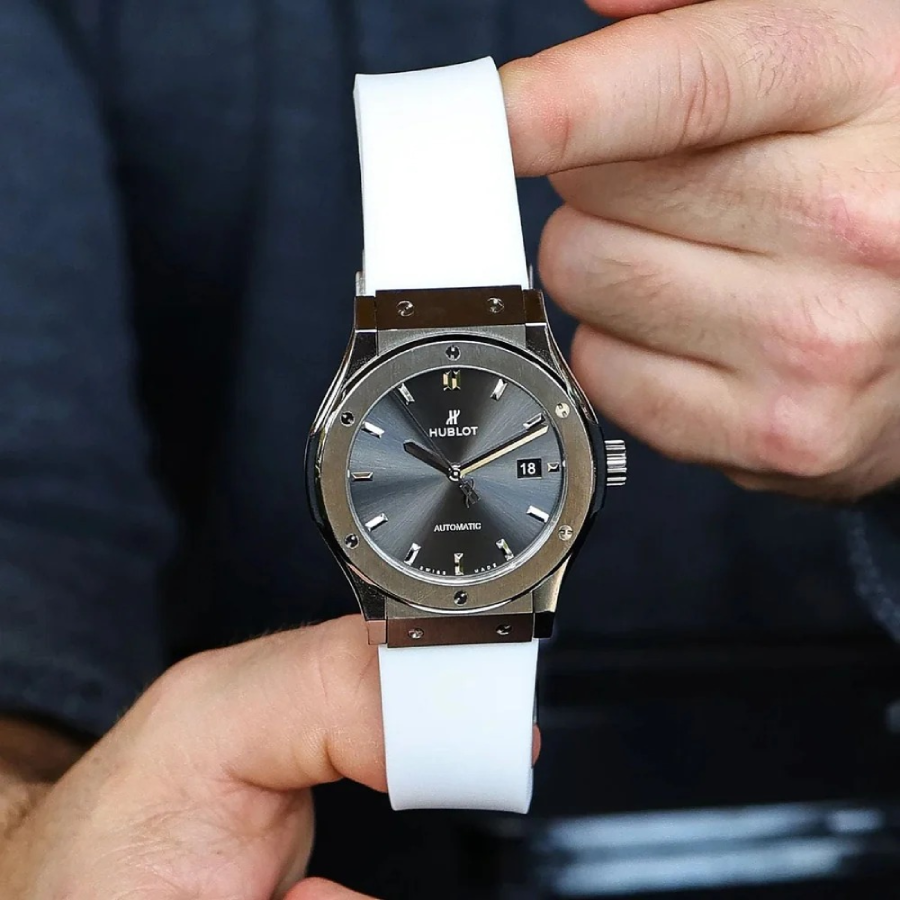 Hublot – Classic Fusion –  Rubber Strap – White