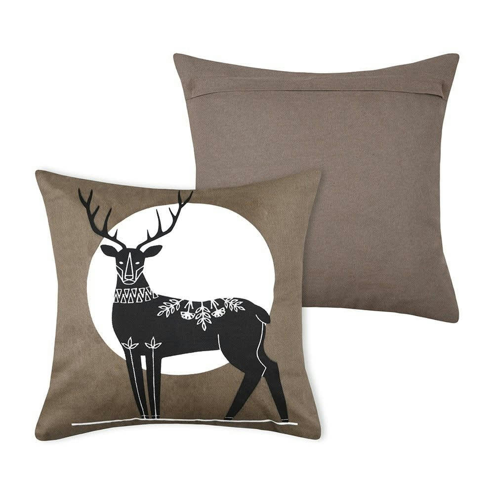 - Coussin Taupe coton 40 X 40