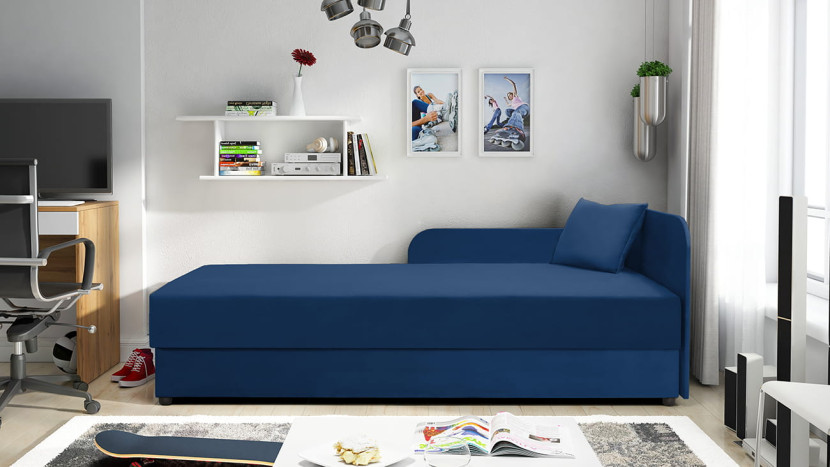 Tapczan Polo 80x200 dla nastolatka Kronos 09 prawy