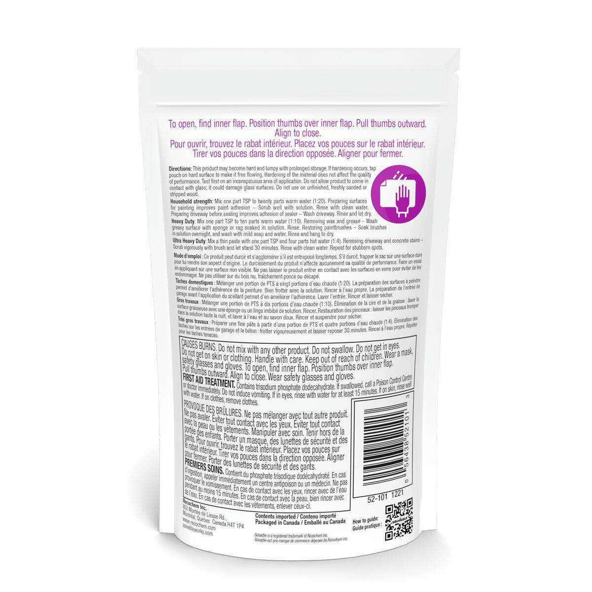 Solvable Trisodium Phosphate Powder Pouch, 400-g
