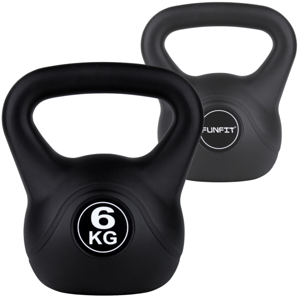 Kettlebell kettle odważnik obiążenie do ćwiczeń funfit gym&fitness 6 kg