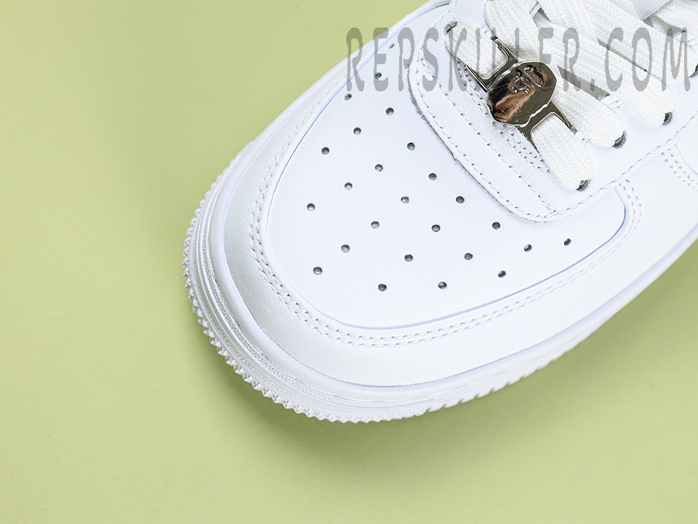A BATHING APE BapeSta Unisex White Low Sneakers