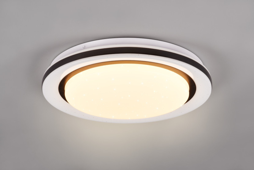 Plafon CARTIDA z pilotem okrągły biało-czarny LED 1x17W 38cm 2000lm IP20 RL