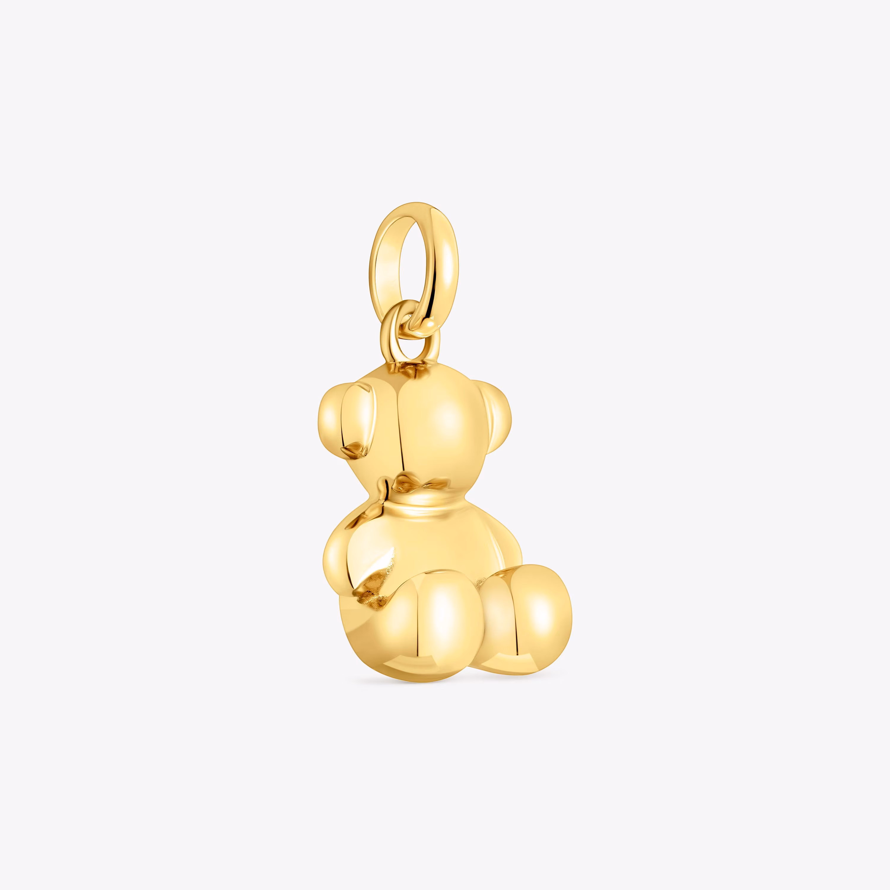 Colgante oso mediano con baño de oro 18 kt sobre plata Bold Bear