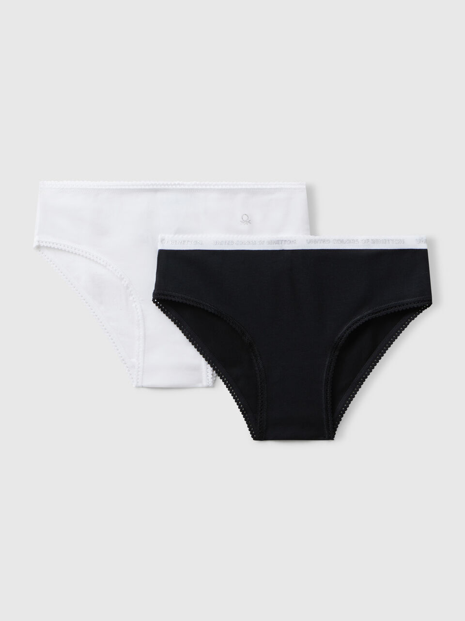 Two pairs of underwear in stretch cotton