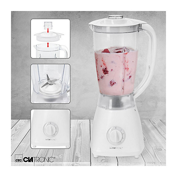 Blender Mixeur universel 1,5L 500W Clatronic UM 3470 Blanc