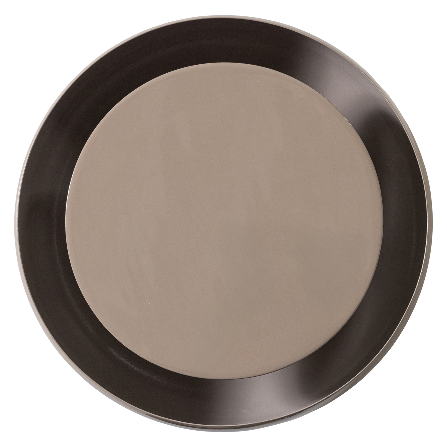 WOOOD wandlamp rond Gloomy - Metaal - Zand - 30x30x13