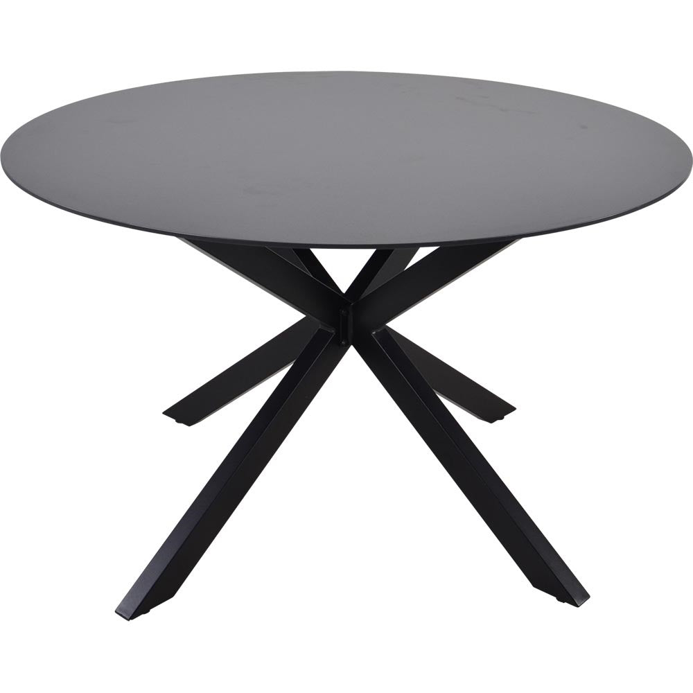 Lesli Living tuintafel Crest - zwart - Ø120x73cm