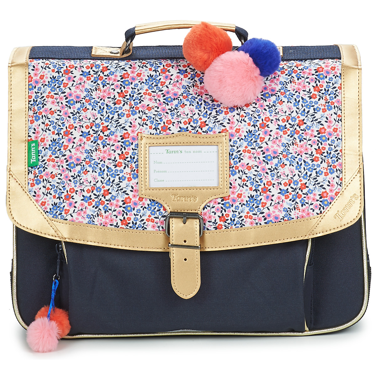 Tann's - INES CARTABLE 38CM - Marine / Pink / Gold
