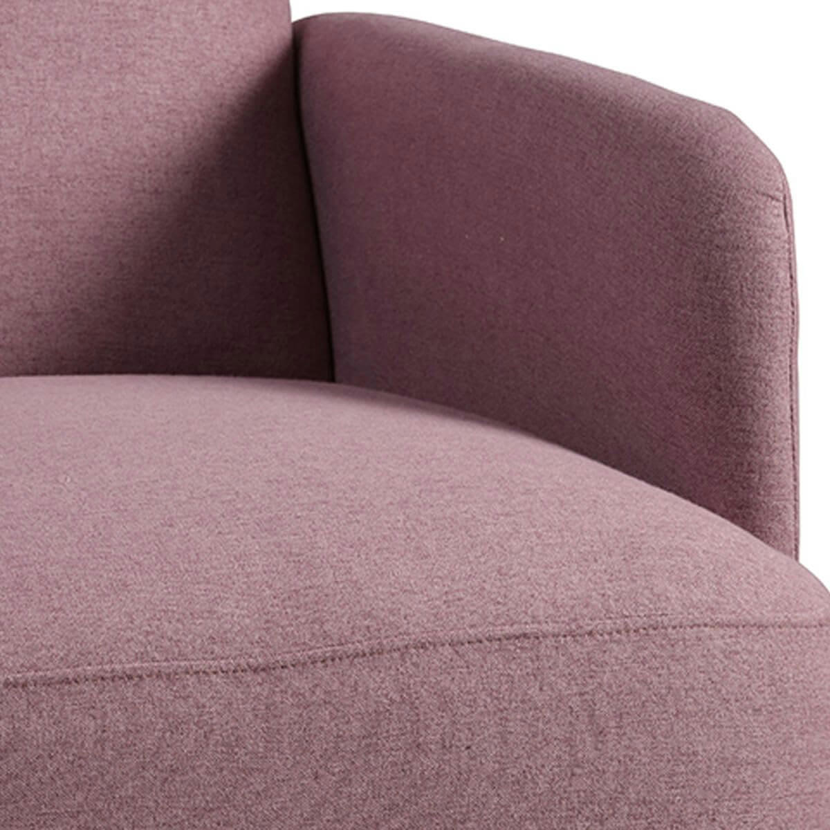 TEODORE - Fauteuil  rembourré tissu violet