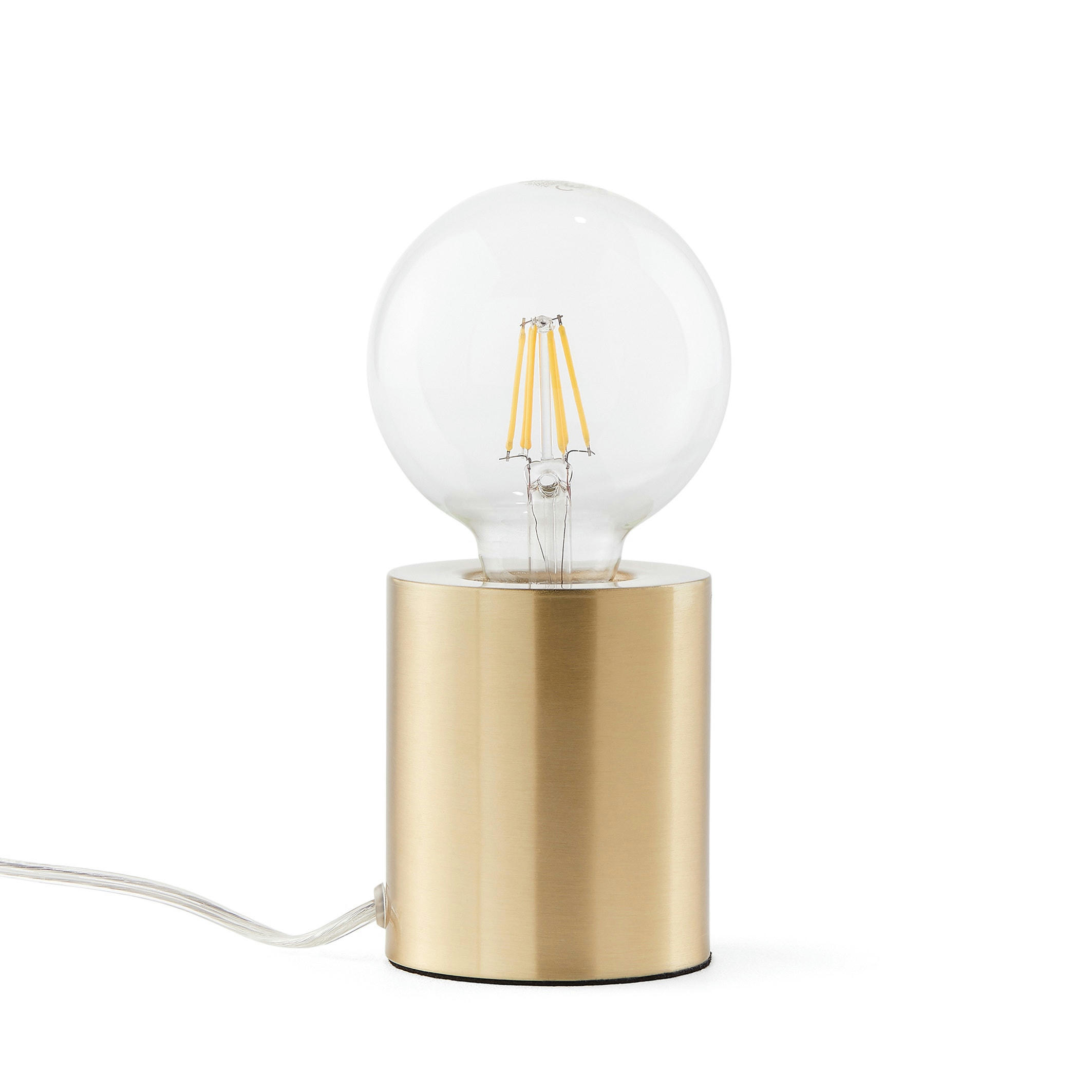 Lampe à poser en métal acier laiton Naya