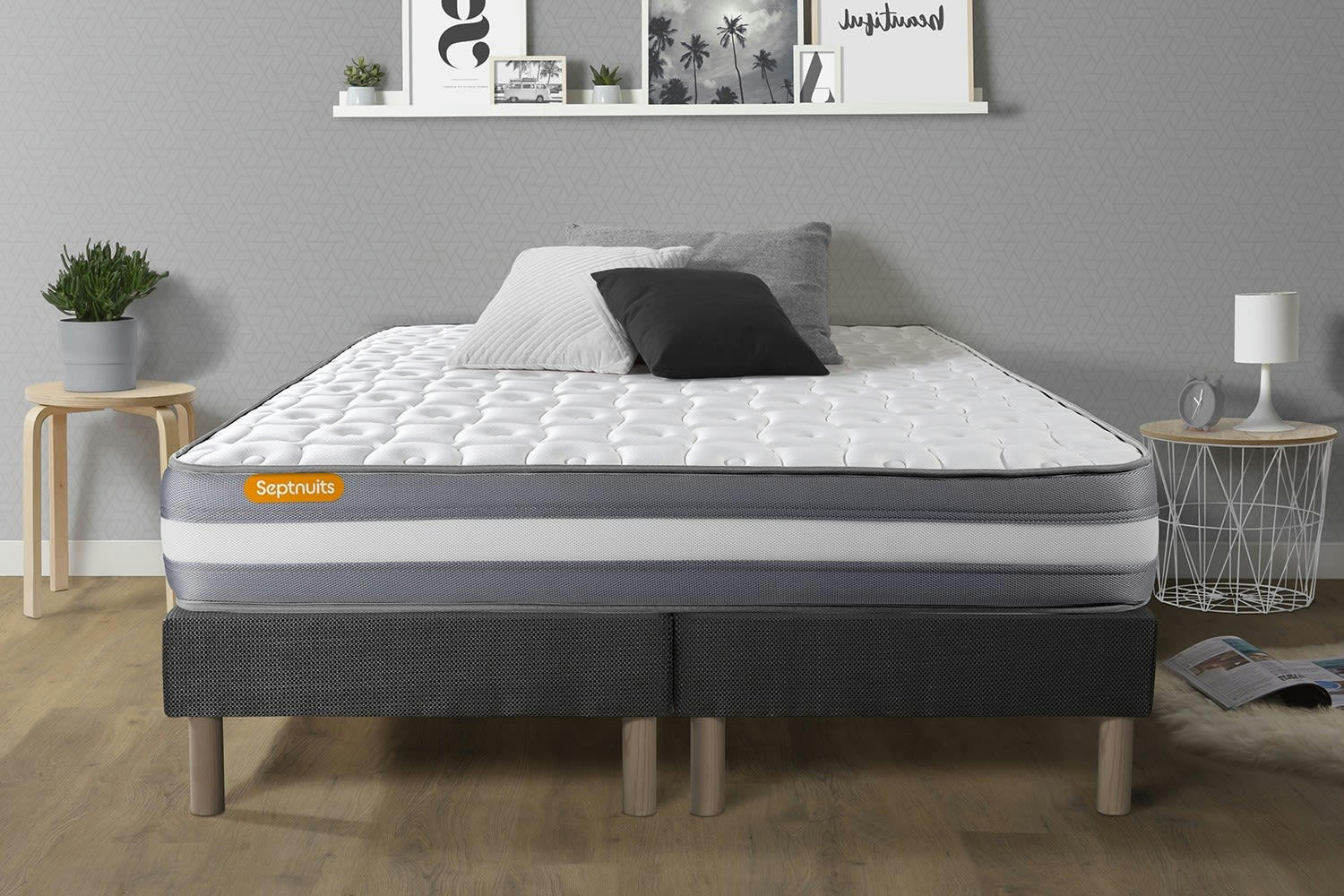 MEMO PLUS - Ensemble 160x200 Mémoire de forme double sommiers