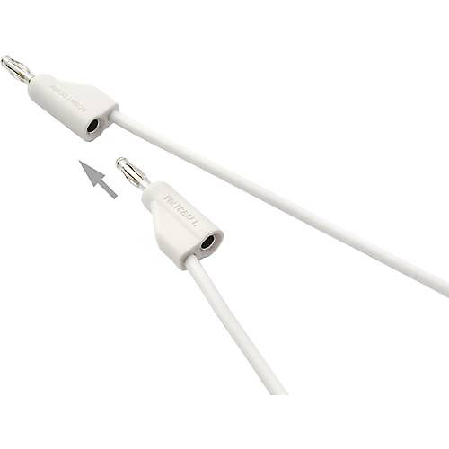 Cordon de mesure ultra-flexible 4 mm banane mâle - 10 A, accessoire de mesure pour électricien, garantie 3 ans.