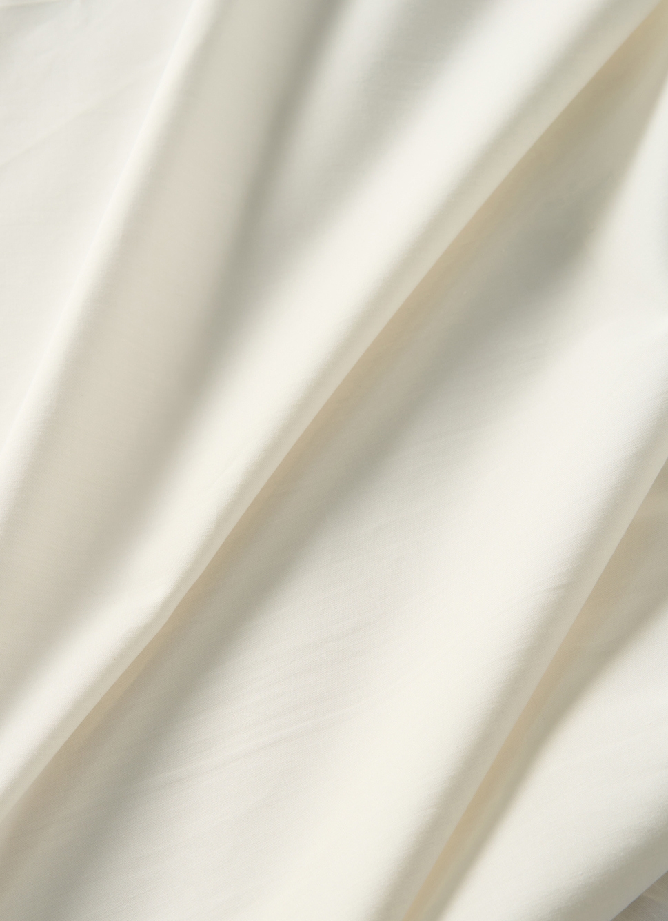 DRAP HOUSSE UNI EN PERCALE DE COTON ECRU
