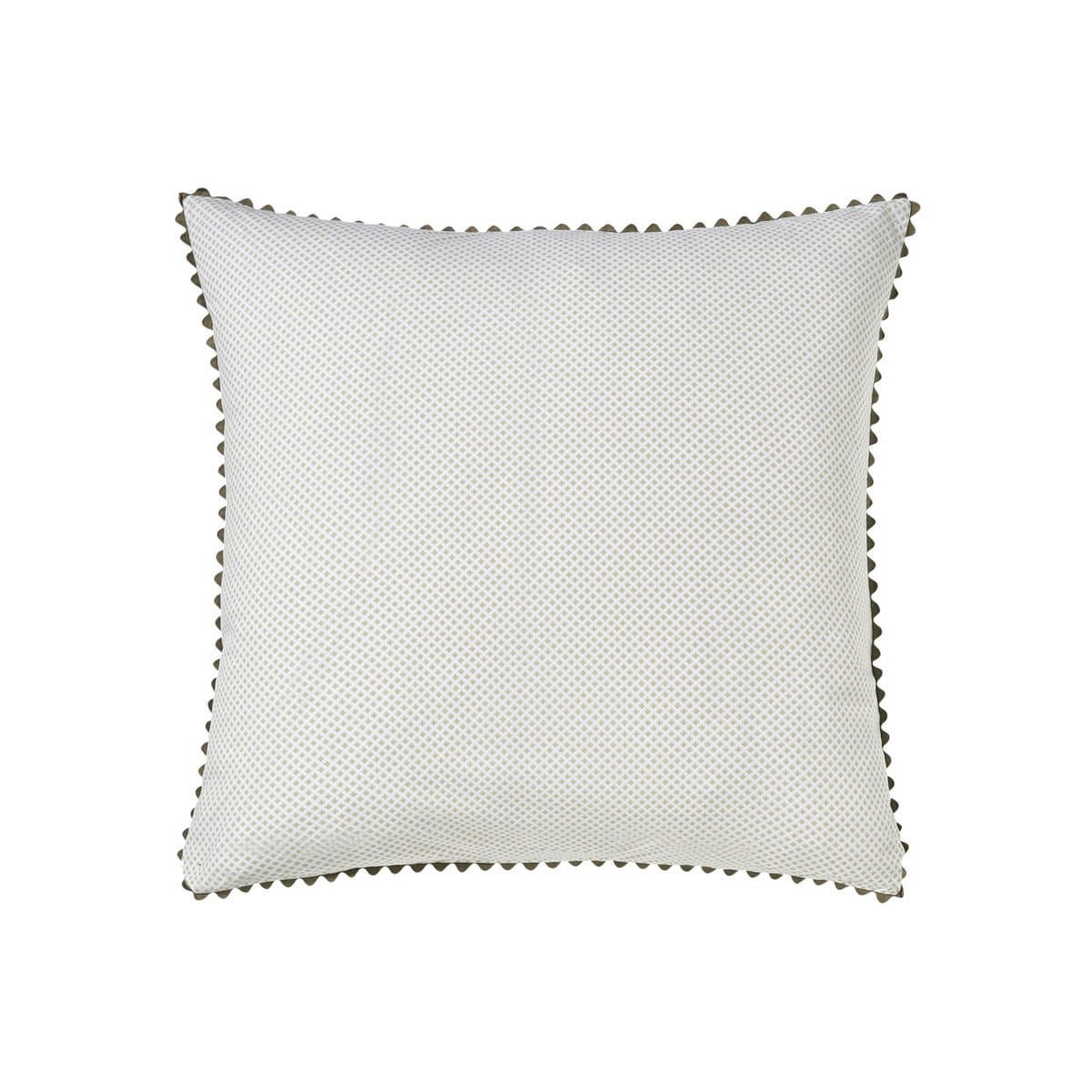 TRESOR - Taie d'oreiller imprimée en percale de coton vert 65x65