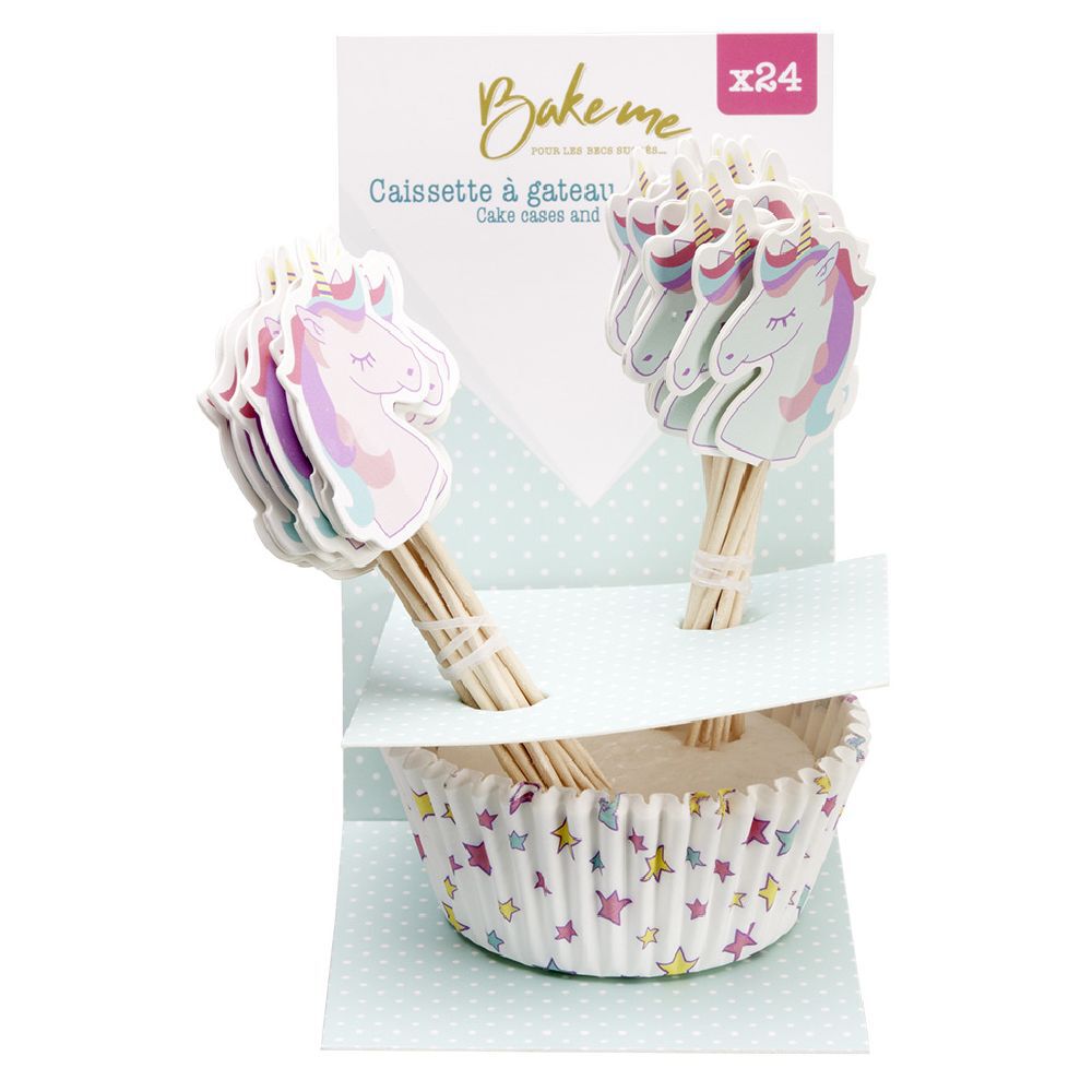 Caissette à muffin papier multicolore x24