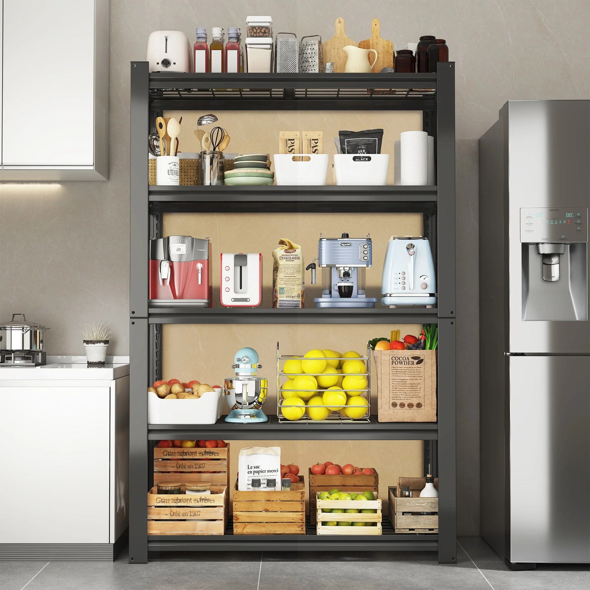 Versatile Heavy-Duty Metal Shelving for All Storage Needs, Enhancing Organization