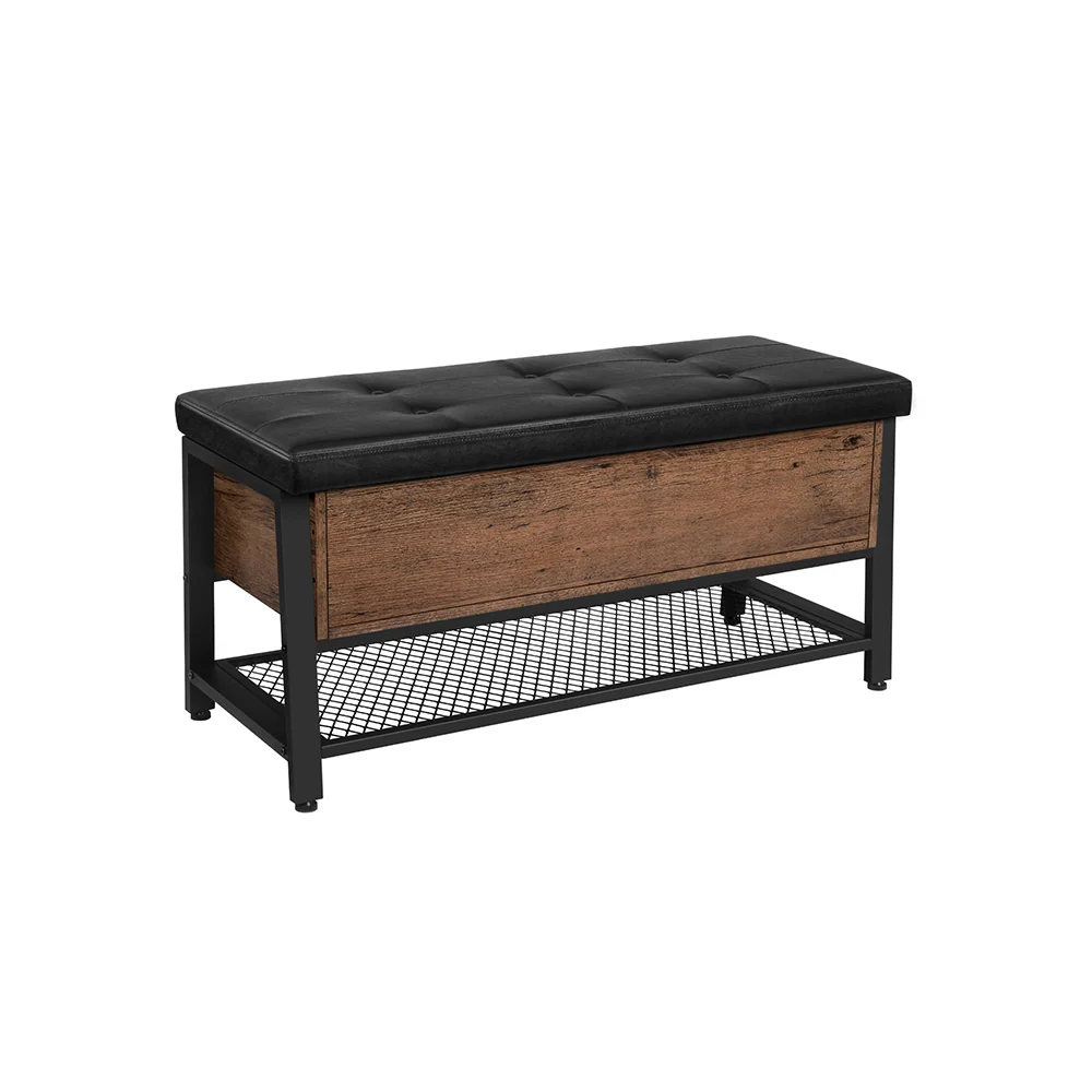 Banc rangement marron noisette