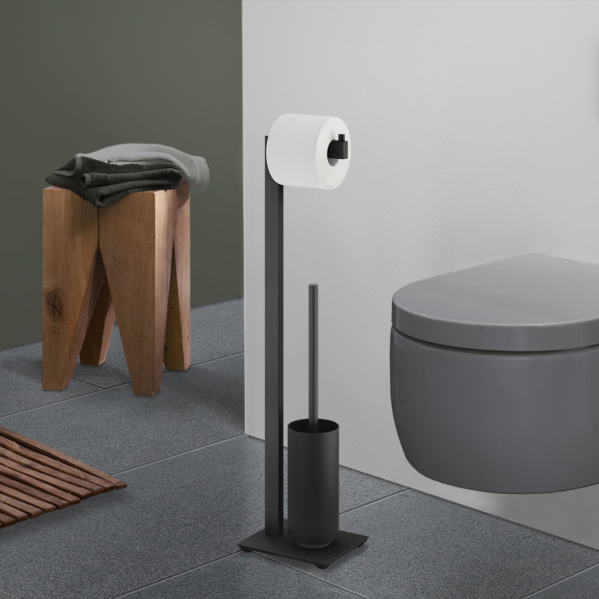 Zack Linea Toiletbutler - Zwart