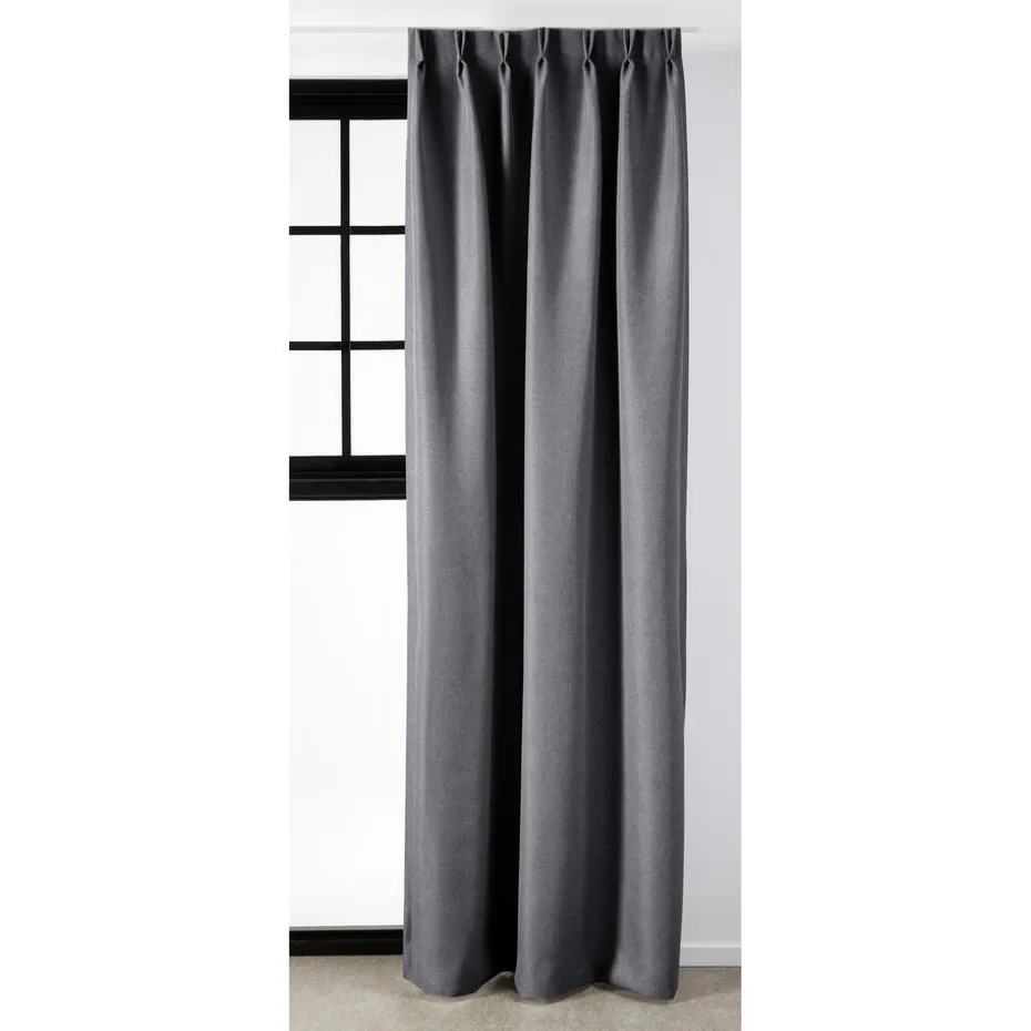 Kwantum Vouwgordijnen | Gordijnen | Gordijn Debbie  Antraciet