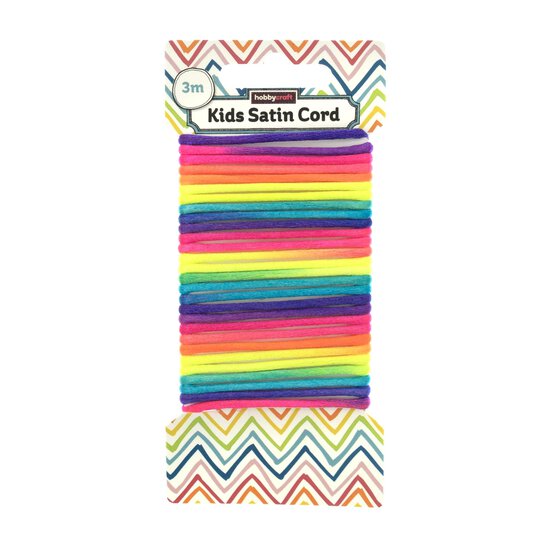 Rainbow Satin Cord 3m