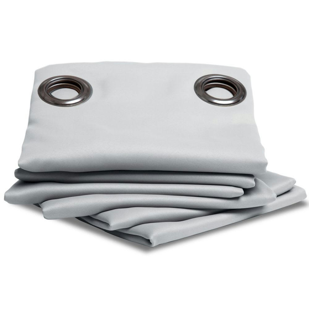 - Rideau occultant gris 140 x 260
