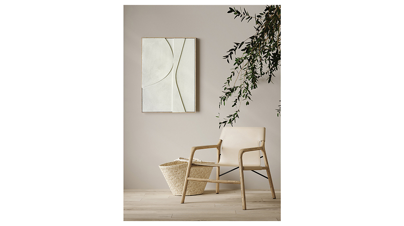Obraz 3D Relief Beige Art II 50x70 cm
