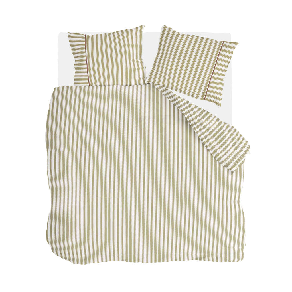 Walra - Dekbedovertrek Refined Lines - 200x220 cm - Groen