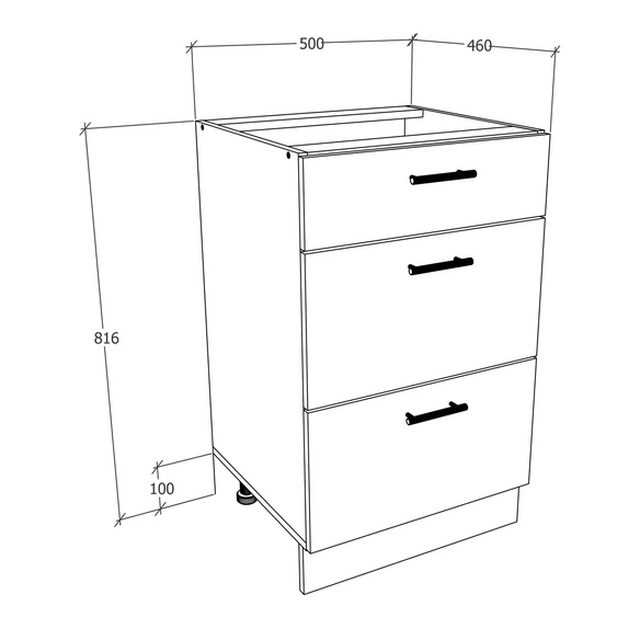 Schrank »Esilo«, BxHxL: 50 x 82 x 46 cm